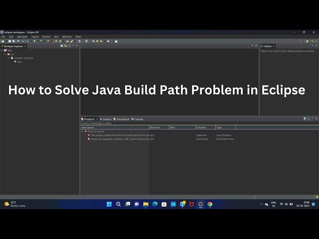 How to Solve Java Build Path Problem in Eclipse #javabulidpath||2023||