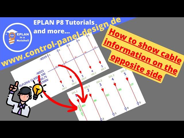 How to show cable information on the opposite side ↔ with Block Properties