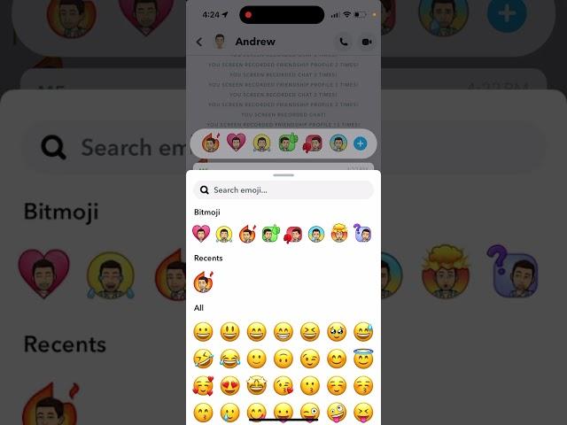 Emoji reactions in SnapChat Plus - how to react to chats with emojis?