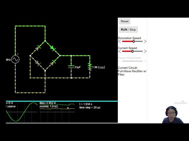 21.3c Smoothing in Full Wave Rectification Circuit | A2 Alternating Current | CAIE A Level Physics