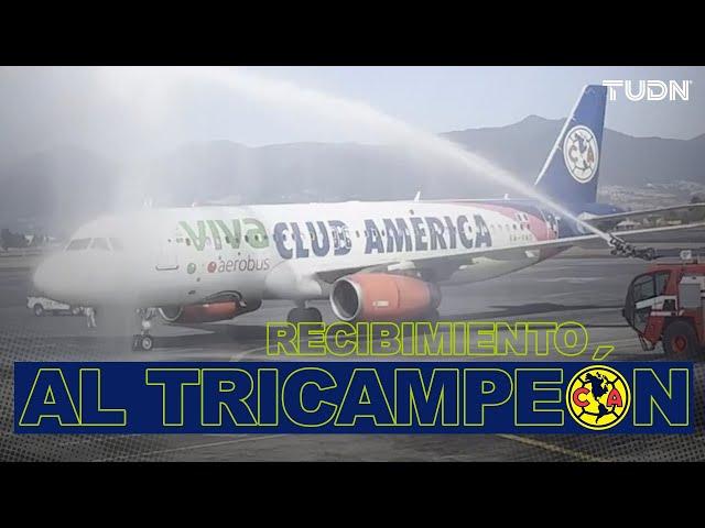  El recibimiento al América TRICAMPEÓN en la CDMX | TUDN