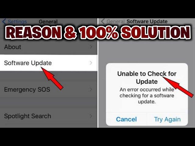 How to Fix Unable to Check For Update 100% | Fix Error Occur While Checking For iPadOS Update 2023.