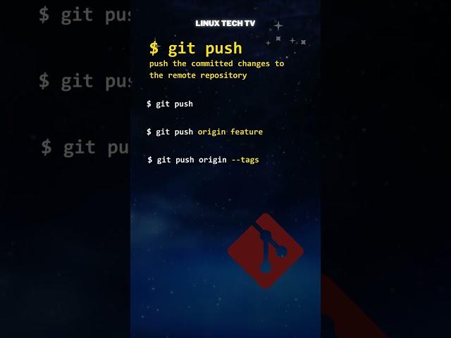 14. Learn Git | git push command @LinuxTechTV pro Git