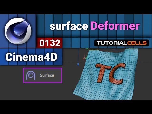 0132. surface deformer in cinema 4d