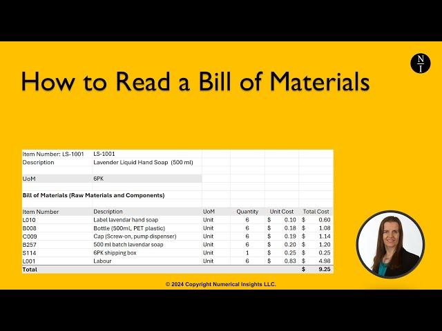 How to Read a Bill of Materials (BOM) | Inventory Management Essentials