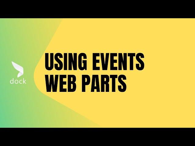 How to Use Events Web Part in SharePoint Online - Tutorial