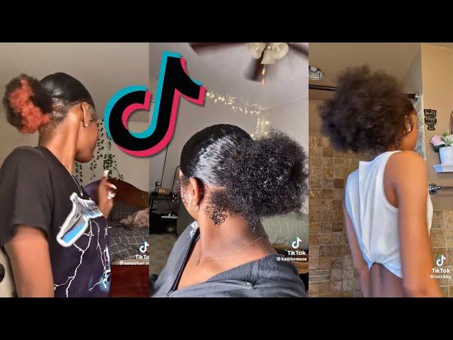 Natural Hairstyles for Back to School from Black Tiktok