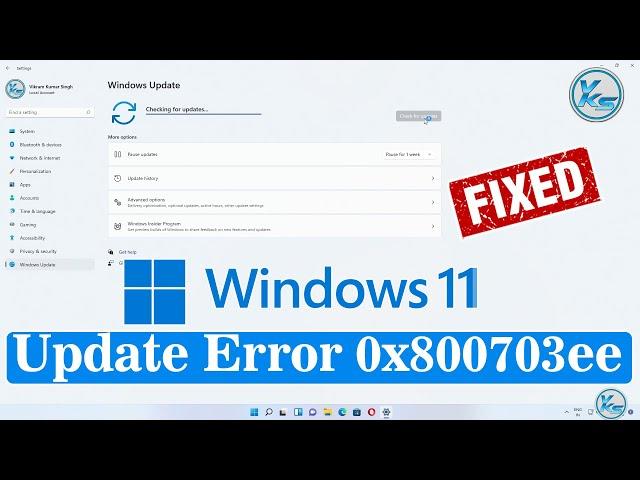  How To Fix Windows Update Error 0X800703ee  in Windows 11