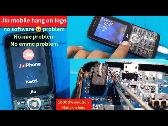 jio mobile hang on logo solution without software