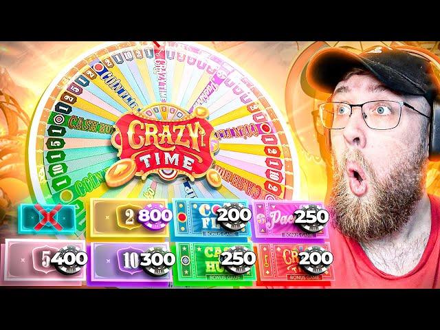 HUGE BETS ON EVERYTHING EXCEPT 1X ON CRAZY TIME! (LIVE GAME SHOW)