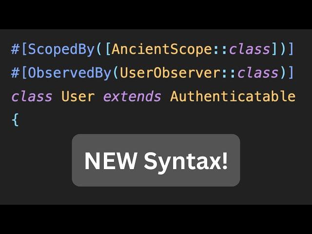 NEW in Laravel 10.44: PHP Attributes for Scopes and Observers