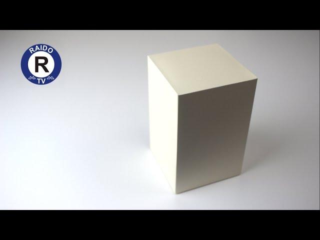 HOW TO MAKE A SQUARE PRISM OUT OF PAPER? RIGHT SQUARE PRISM. | #RAIDOTV