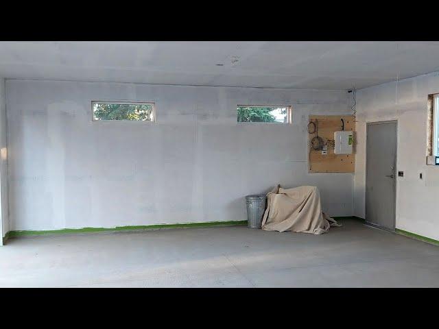 Insulation, Interior Walls & Painting | How to paint OSB Walls | Garage Build Series Part 6