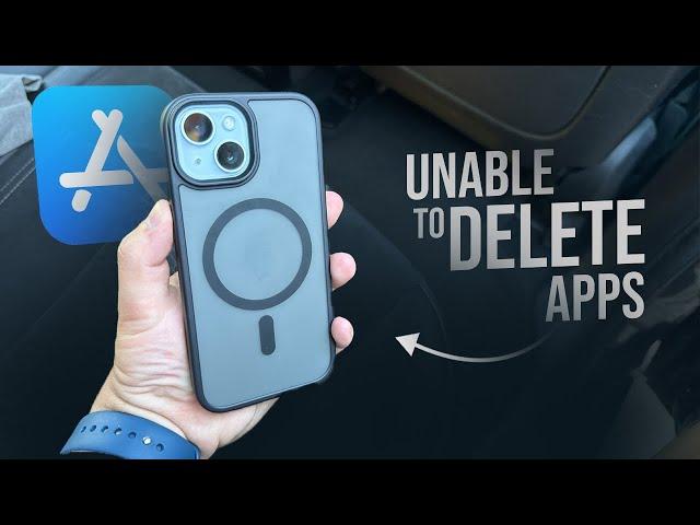 How to Fix Not Being Able to Delete Apps on iPhone (tutorial)