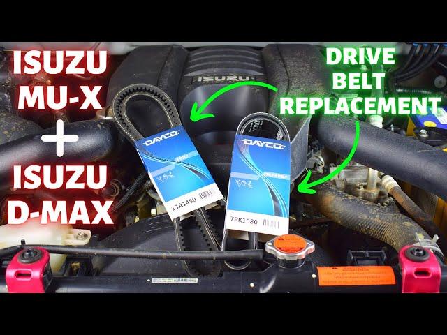 DRIVE BELT REPLACEMENT Isuzu Mu-x + D-Max || How to Replace A/C Belt & Alternator Belt FULL TUTORIAL