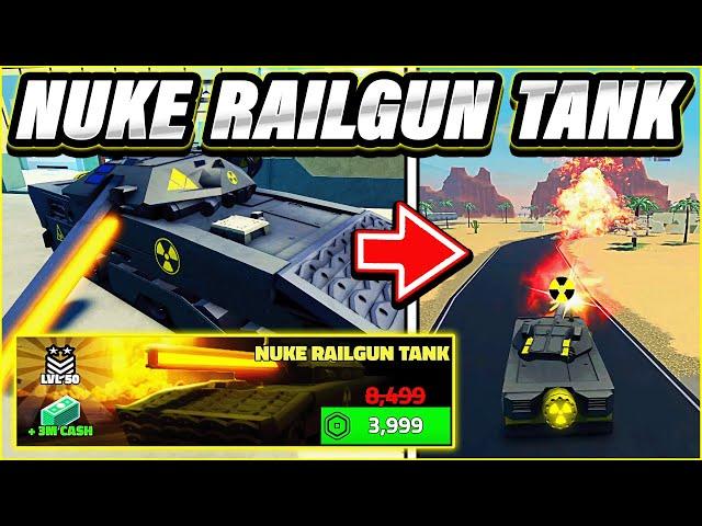 OP NUKE RAILGUN TANK In Military Tycoon!