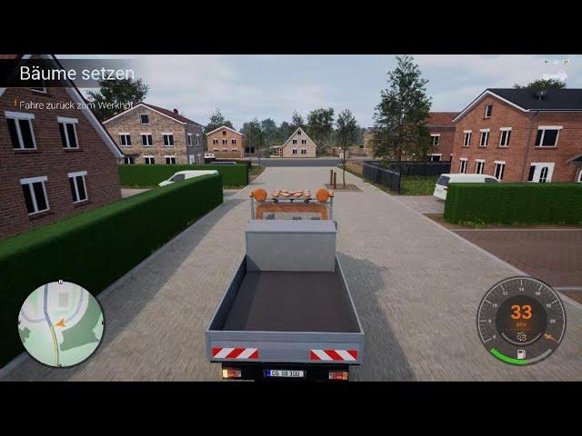 Straßenmeisterei Simulator 2 - PS5  Bäume setzen