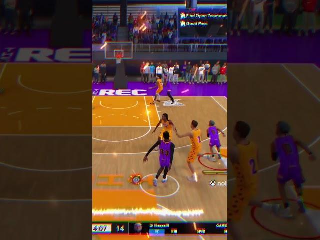 7'0 Center Hits a One Foot Hop Jumper From Deep In NBA 2K24 #nba2k24 #nba2k24rec #nba2k24recgameplay