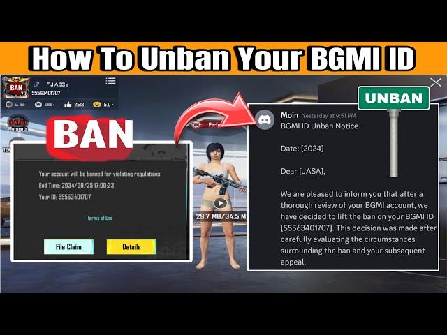 How to Unban BGMI Account | BGMI ID Unban | Bgmi ID Unban kaise karen | BGMI 10 Year Ban Solution