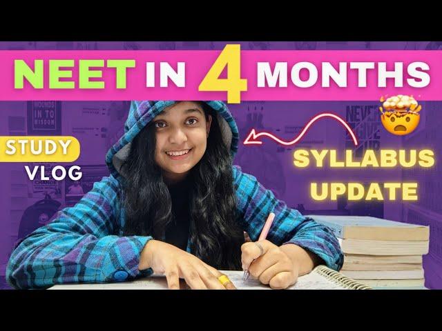 My last 4 Months Plan for NEET 2025 | Target - 700+  #studyvlog #neet2025