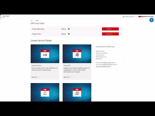 SBB Cargo Digital - Auftrag abschliessen