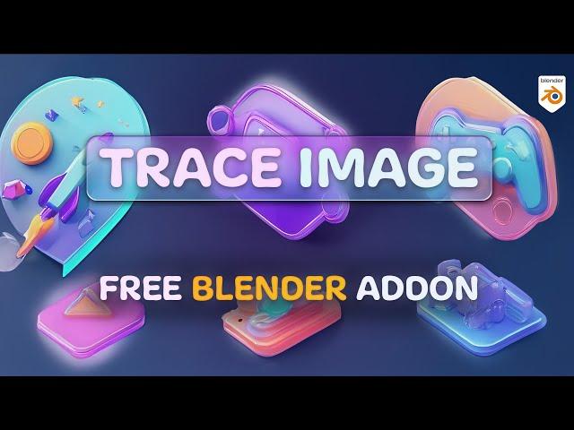 Free Blender Addon  Trace Gen - Easily Convert Images into 3D Shapes