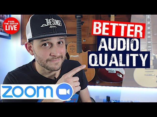 Zoom Settings for Music Lessons and Performance: BETTER Audio Quality on ZOOM!