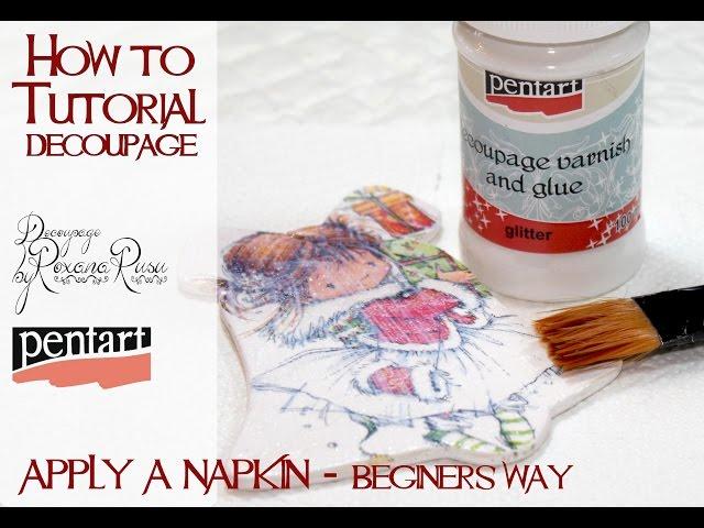 How to decoupage without wrinkles - Learn decoupage