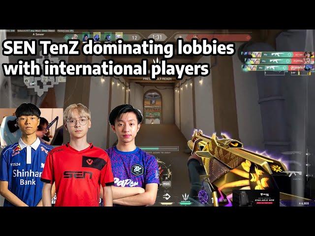 SEN TenZ dominating lobbies with International vct players #vct2023