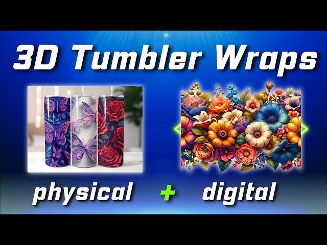 How to Design & Sell 3D Tumbler Wraps and Tumblers! AI Art/Side Hustle