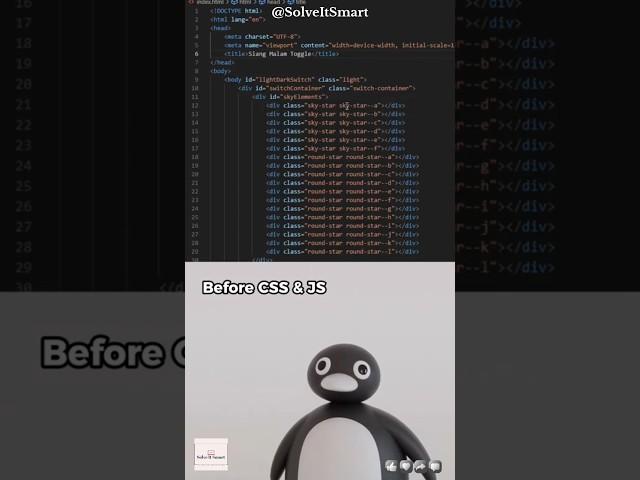 After CSS and JS - Light & Dark Mode || Solve It Smart