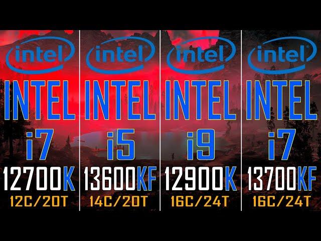 INTEL i7 12700K vs  INTEL i5 13600KF vs  INTEL i9 12900K vs  INTEL i7 13700KF ||