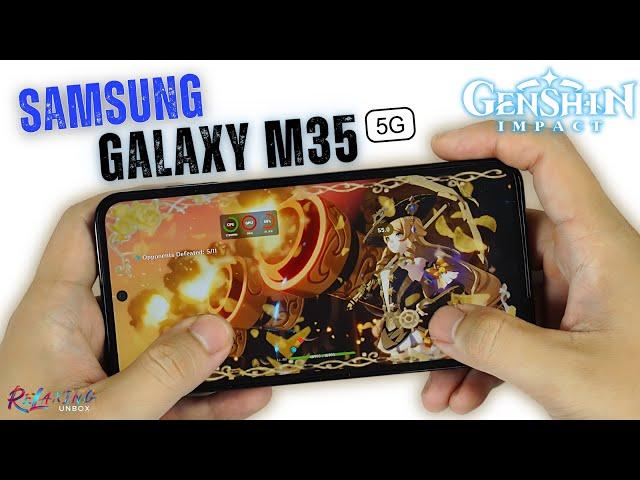 Samsung Galaxy M35 Genshin Impact Gaming review | Exynos 1380
