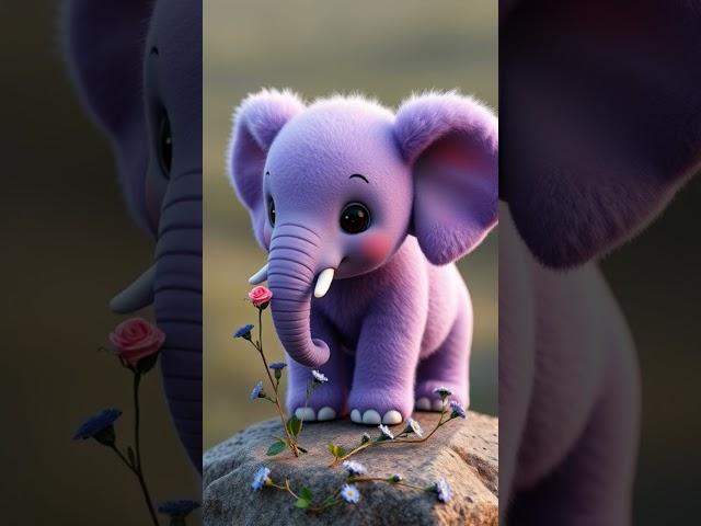 Shorts | Cute Elephant | Trending Video | Viral Video | Relaxing Meditation Music | Baby Elephant