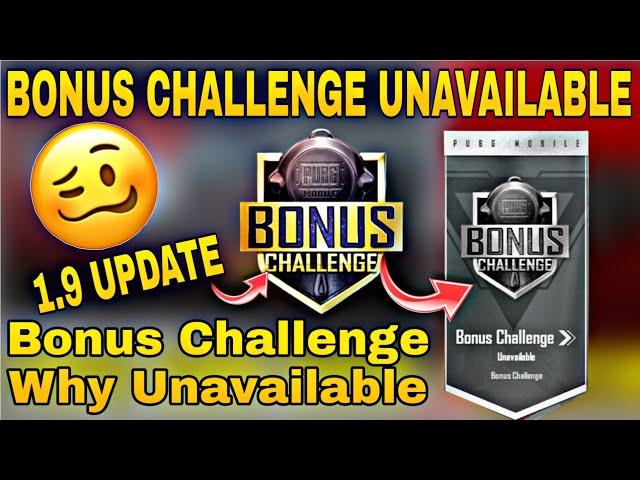 bonus challenge pubg mobile 1.9 new update bonus challenge unavailable problem solve bonus challenge