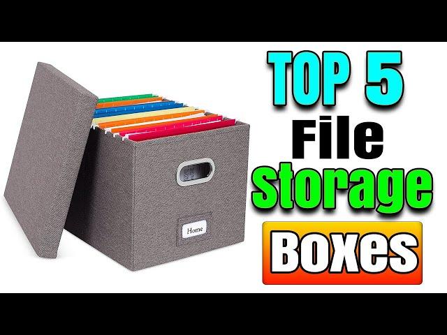 Best Plastic File Storage Boxes With Lids