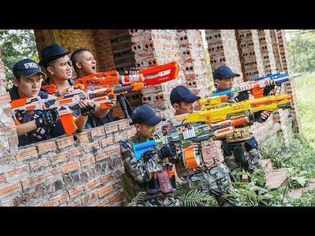 LTT Game Nerf War : Special Police Winter Warriors SEAL X Nerf Guns Fight Criminal Group Inhuman