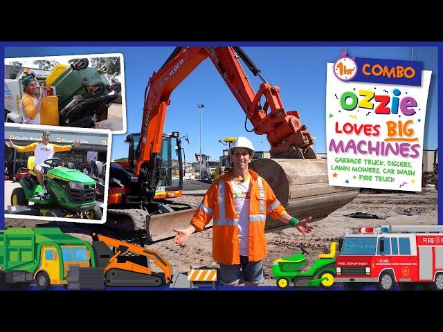 Big Machines for Toddlers | Diggers for Children | Educational Video For Kids