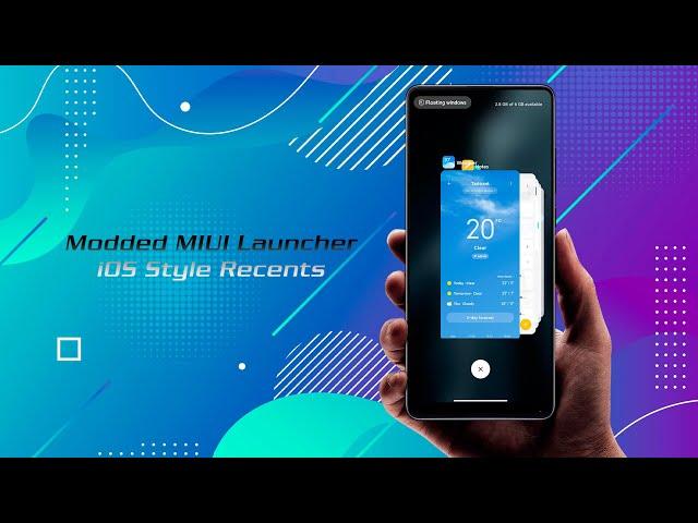 Modded MIUI Alpha Launcher , iOS Recents Style | Unlocked Smooth Animations | More Grid Options