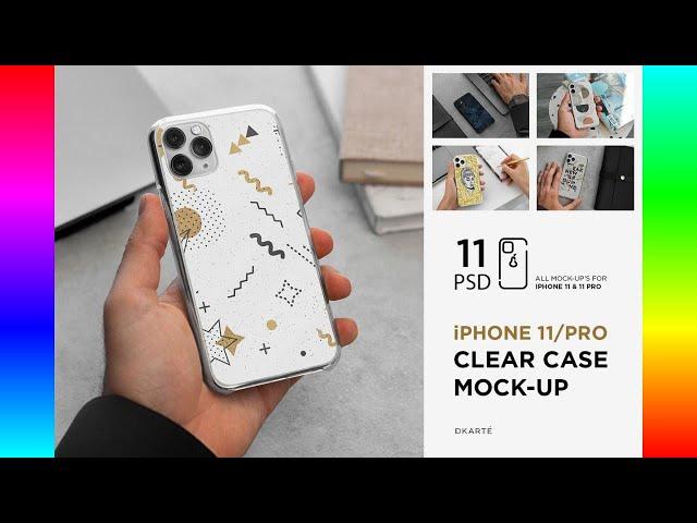 Mobile Mockups: iPhone 11/Pro Clear Case Mock-Up