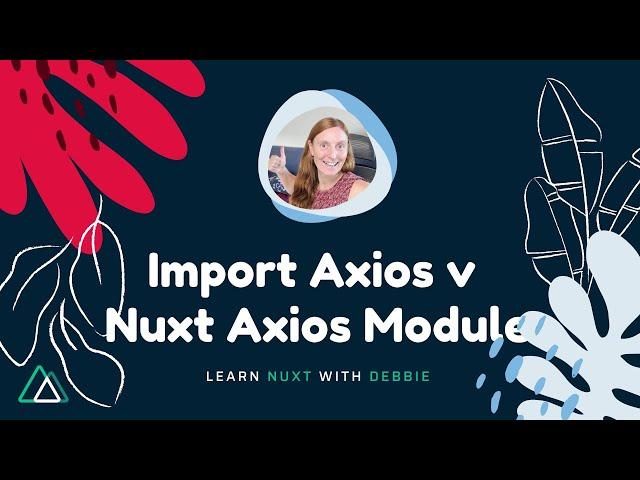 import Axios v Axios module