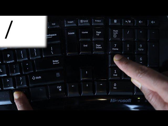 How to type the forward slash (/) with any keyboard