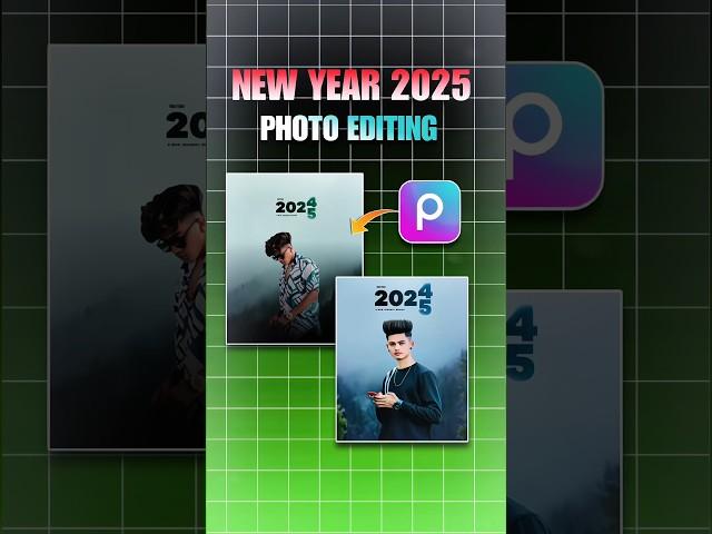 Happy New Year 2025 Photo edit || Picsart New year photo editing #shorts #picsart