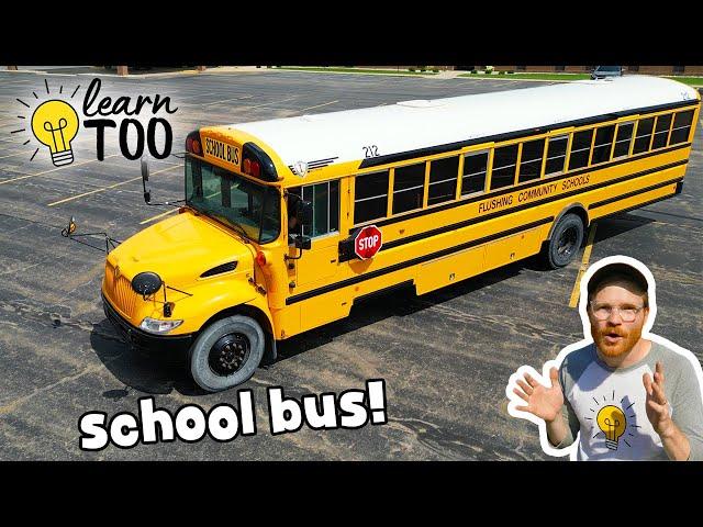 Explore a School Bus for Kids   Learn about School Bus | Educational School Bus Video for Kids