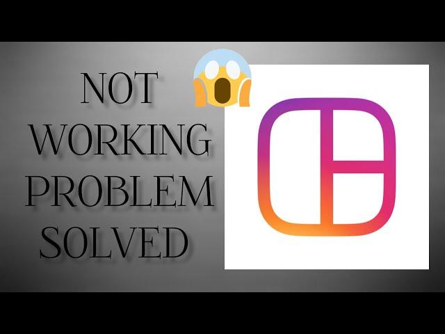 Solve "Layout From Instagram" App Not Working Problem |SR27SOLUTIONS