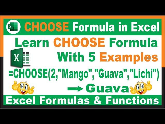 #251-How to use CHOOSE Function in Excel with 5 Examples