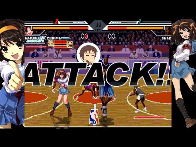 NICK54222 MUGEN: Haruhi Suzumiya (me) VS Shaq (The_None)