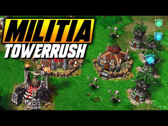 ️The GREAT MILITIA TOWERRUSH️ - WC3 - Grubby