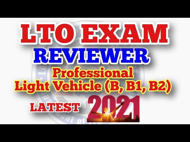 LTO EXAM REVIEWER 2021 ENGLISH