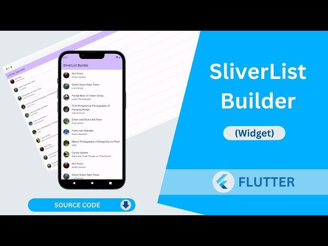 Flutter - SliverList Builder Widget Tutorial | How to use SliverList Builder widget in flutter